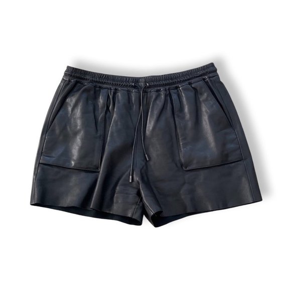 Tom Ford Pants - Tom Ford leather black shorts size 42